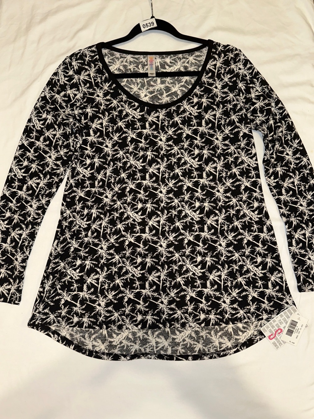 LEAVING SOON - Grab It Now! LuLaRoe Black & White Palm Tree Print Lynnae